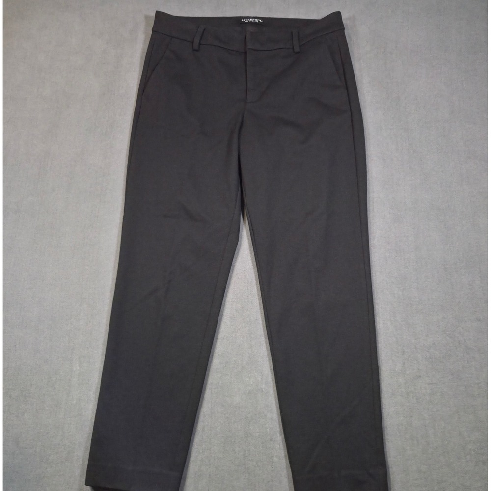 Liverpool Trousers Womens 10 Black Straight Leg Stretch Dress Pants LM5084M42